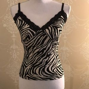 White House Black Market Zebra Print Cami / Tank